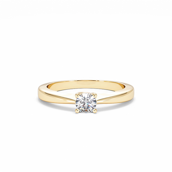 Naomi Lab Diamond Engagement Ring 0.33ct H/Si in 9K Gold - 360 View