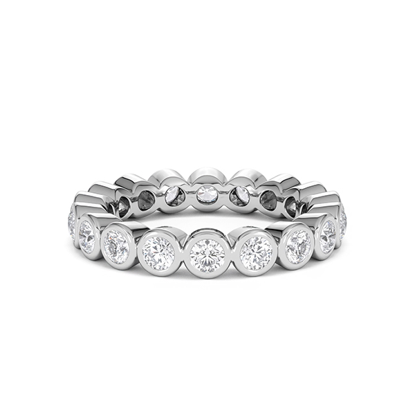 Emily Diamond Eternity Ring 2.00ct H/SI in Platinum - 360 View