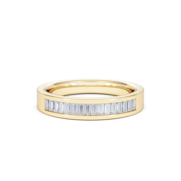 Grace Baguette Diamond Eternity Ring 0.50ct G/VS in 18K Gold - 360 View