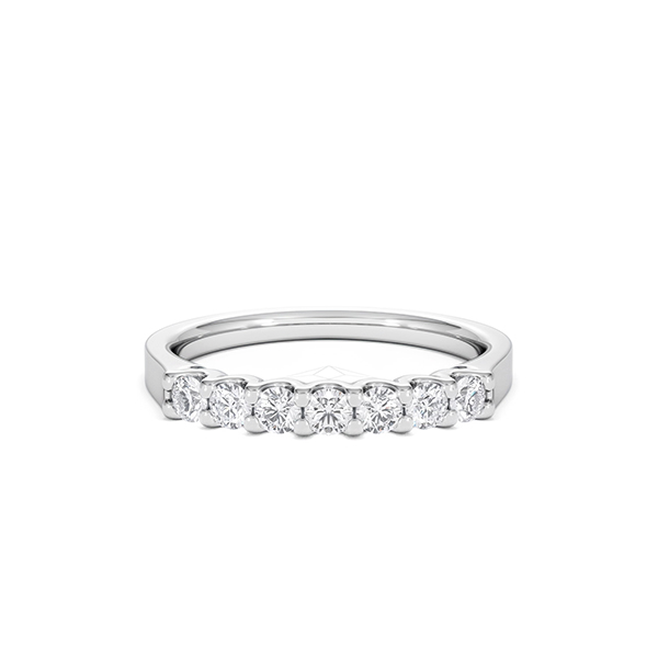 Chloe 18K White Gold Lab Diamond Eternity Ring 0.50ct F/VS - 360 View