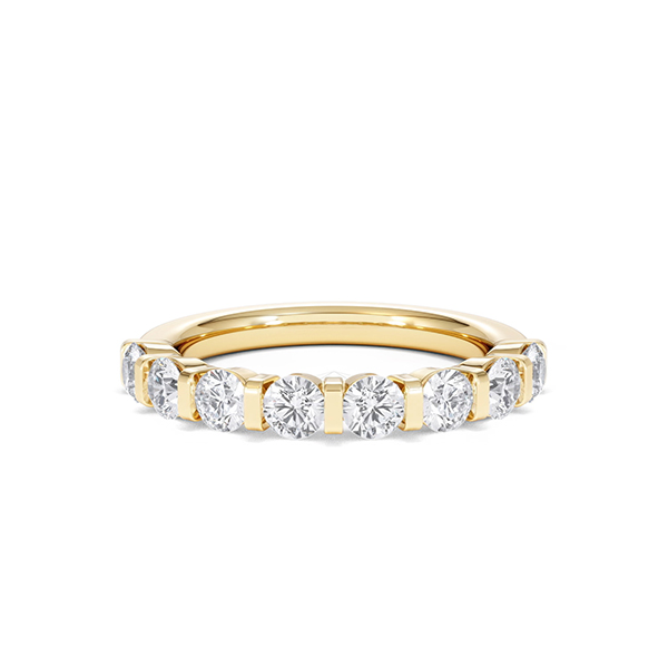 Hannah Baguette Diamond Eternity Ring 1.00ct G/VS in 18K Gold - 360 View