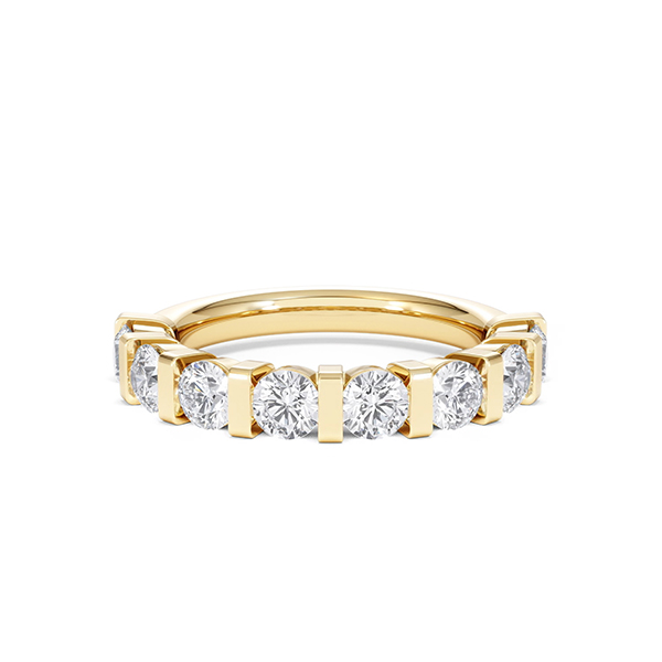 Hannah Baguette Diamond Eternity Ring 1.50ct G/VS in 18K Gold - 360 View