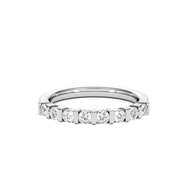 Hannah Baguette Diamond Eternity Ring 0.50ct G/VS in Platinum - 360 View