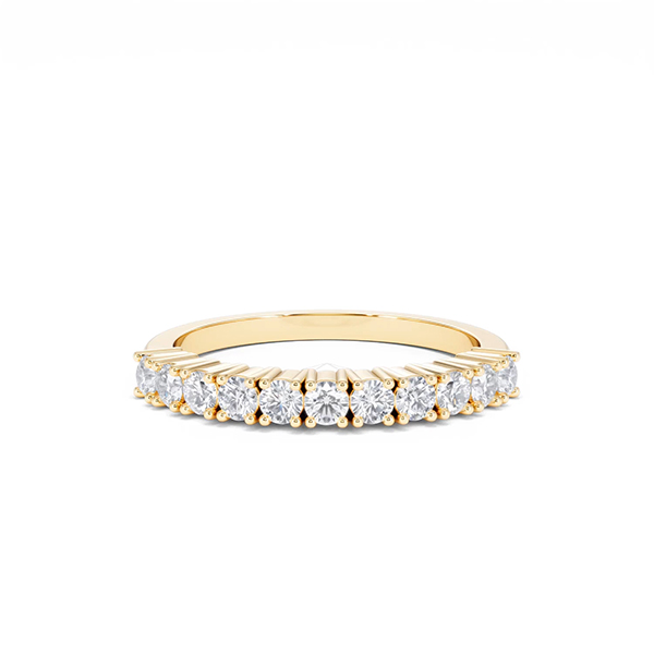 Twilight Lab Diamond Half Eternity Ring – 0.50ct in 9K Gold - 360 View