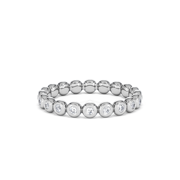 Emily Lab Diamond Eternity Ring 0.33ct in 9K White Gold - 360 View