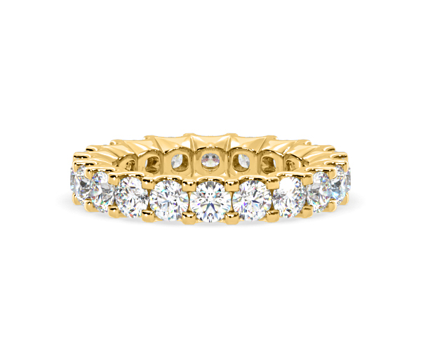 Eternity Ring Chloe 18K Gold Diamond 3.00ct H/Si - 360 View