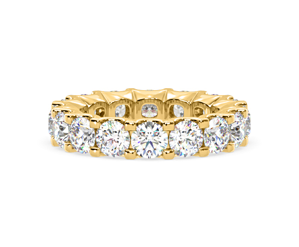Eternity Ring Chloe 18K Gold Diamond 5.00ct G/Vs - 360 View