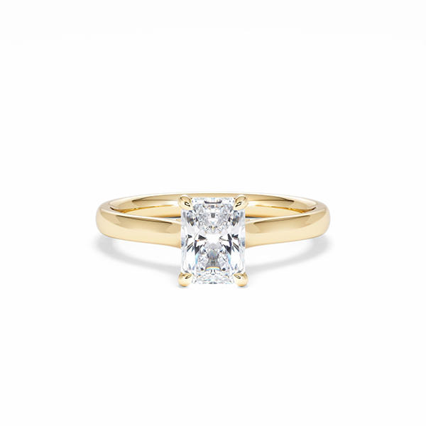 Amora Radiant 1.00ct Diamond Engagement Ring G/VS1 Set in 18K Gold - 360 View