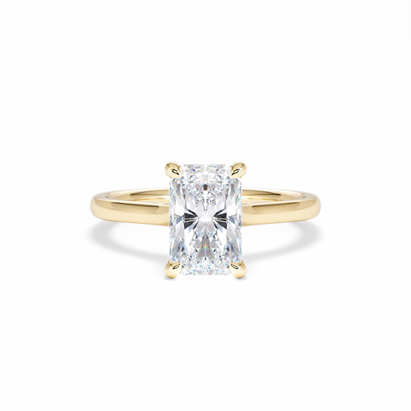Amora Radiant 2.00ct Lab Diamond Engagement Ring F/VS1 Set in 18K Gold - 360 View
