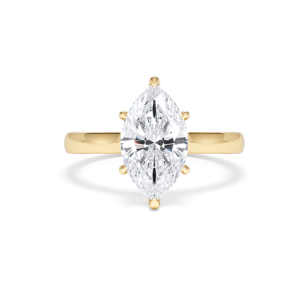 Amora Marquise 2.00ct Lab Diamond Engagement Ring F/VS Set in 18K Gold - 360 View