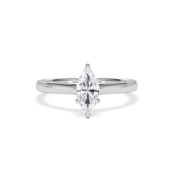 Amora Marquise 0.50ct Lab Diamond Engagement Ring F/VS Set in Platinum - 360 View