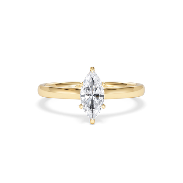 Amora Marquise 0.50ct Lab Diamond Engagement Ring F/VS Set in 18K Gold - 360 View