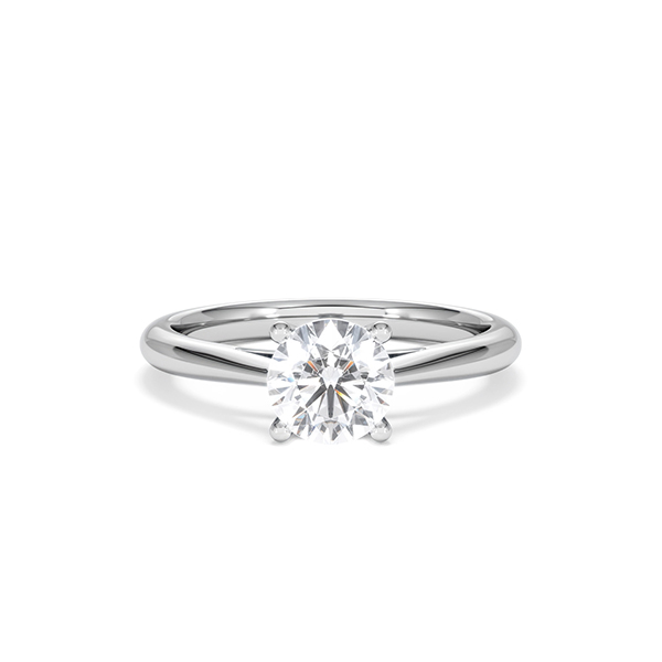 Engagement Ring Certified 1.00CT Elysia Platinum H/SI - 360 View