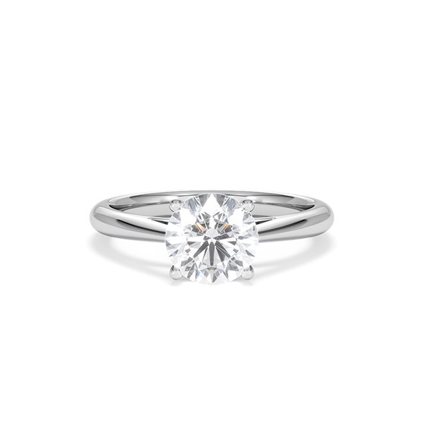 1.50ct Diamond Engagement Ring Elysia Lab F/VS1 18K White Gold - 360 View