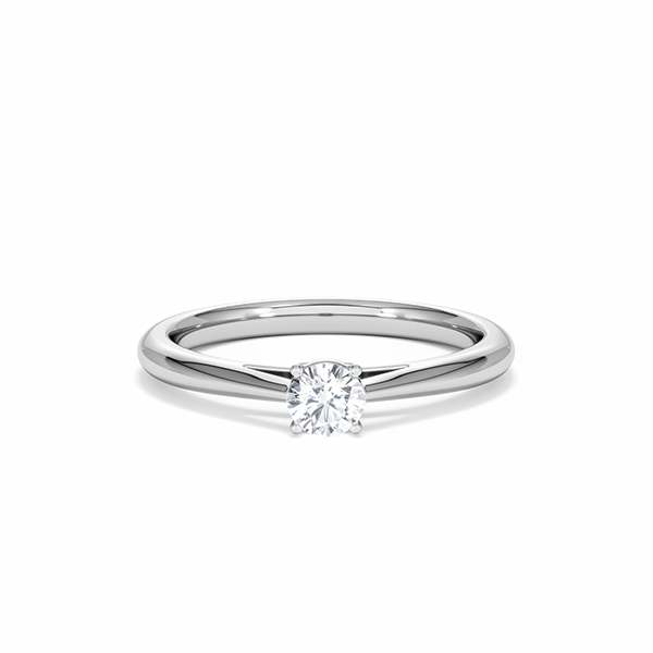 Engagement Ring Elysia 0.25ct Lab Diamond F/VS in Platinum - 360 View