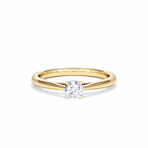 Engagement Ring Elysia 0.33ct Lab Diamond F/VS in 18K Gold - 360 View