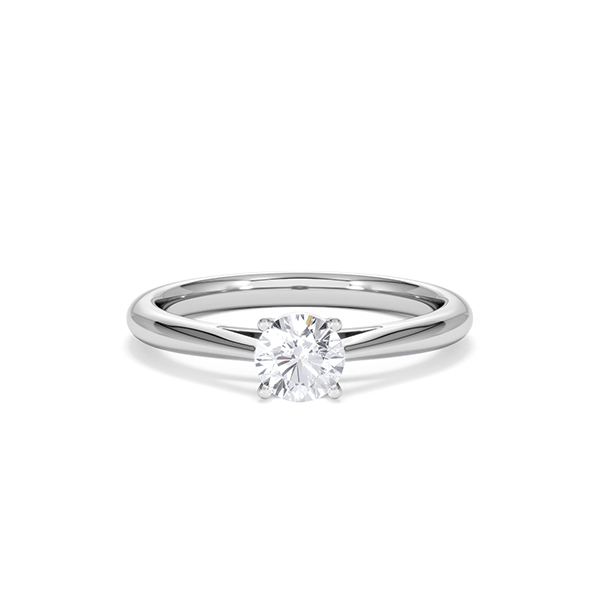 Engagement Ring Certified 0.50CT Elysia Platinum G/VS - 360 View