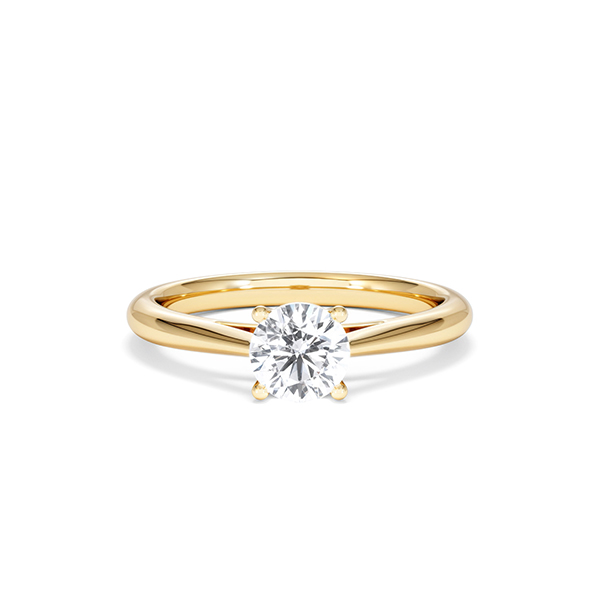 Engagement Ring Certified 0.70CT Elysia 18K Gold H/SI - 360 View