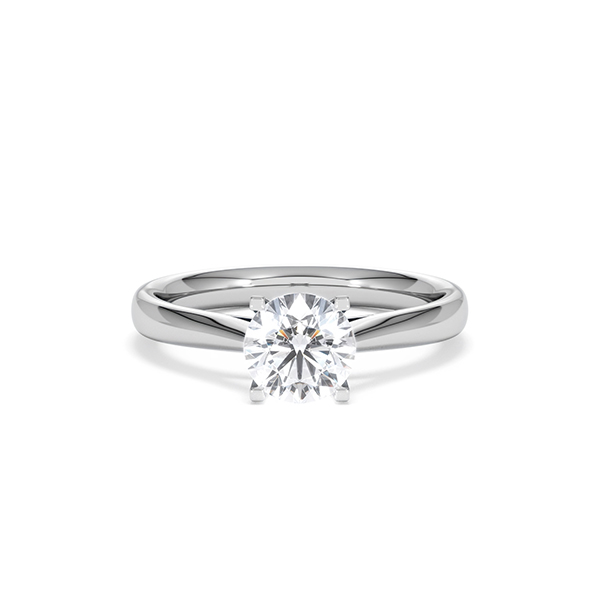 Certified 1.00CT Grace 18K White Gold Engagement Ring G/VS - 360 View