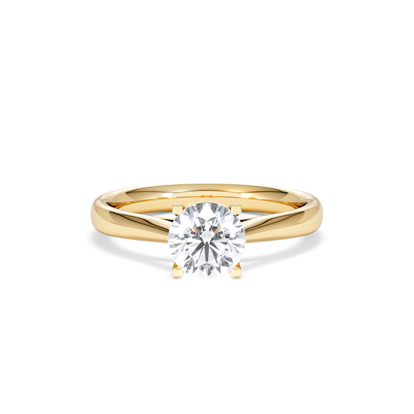 Certified 1.00CT Grace 18K Gold Engagement Ring H/SI - 360 View