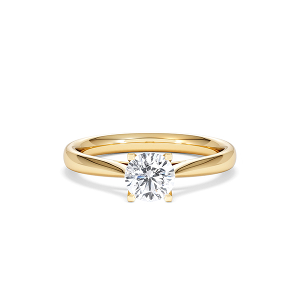 Certified 0.70CT Grace 18K Gold Engagement Ring H/SI - 360 View