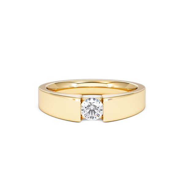 Certified Jessica 18K Gold Diamond Engagement Ring 0.33CT - 360 View