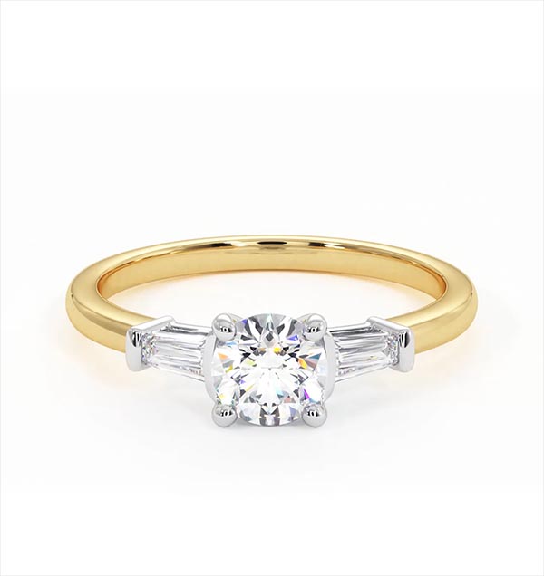 Isadora Diamond Engagement Ring 18KY 0.65ct G/SI2 - 360 View