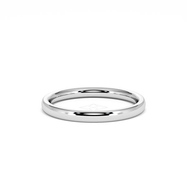 Amora 18K White Gold Wedding Ring - 360 View
