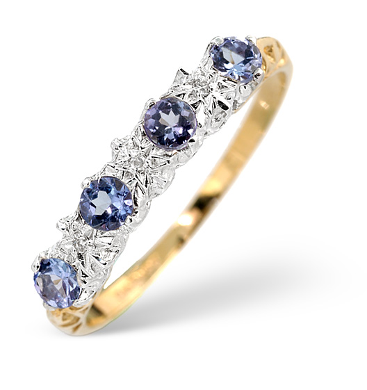 Tanzanite and diamond eternity ring deals