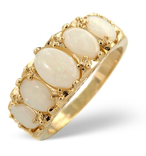 Opal 1.29CT 9K Yellow Gold Ring