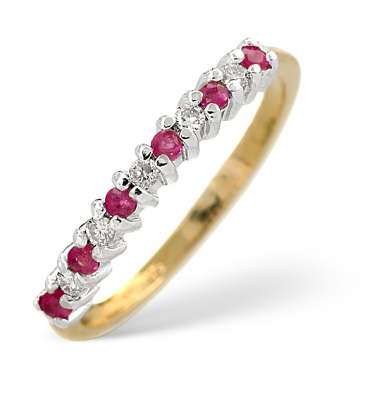 Ruby Eternity Rings TheDiamondStore.co.uk