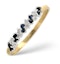 Sapphire 0.18ct And Diamond 9K Gold Ring - image 1