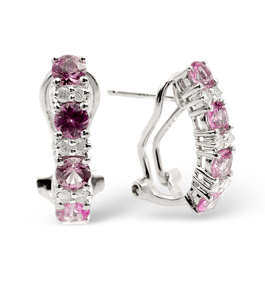 Pink Sapphire Earrings | The Diamond Store