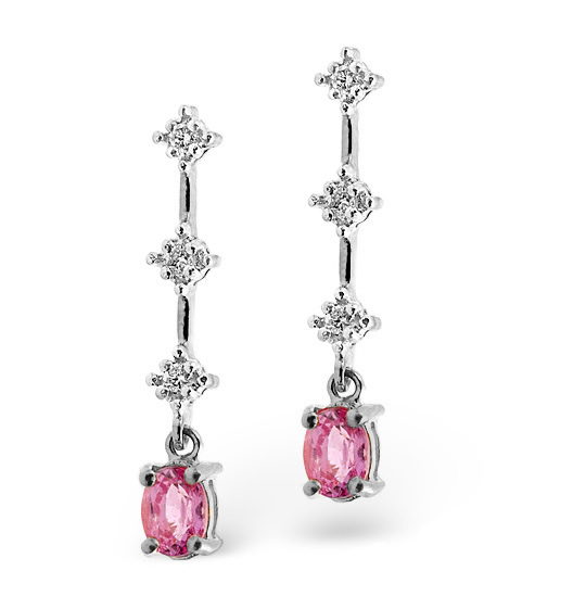 Angelica Pink Sapphire Earrings