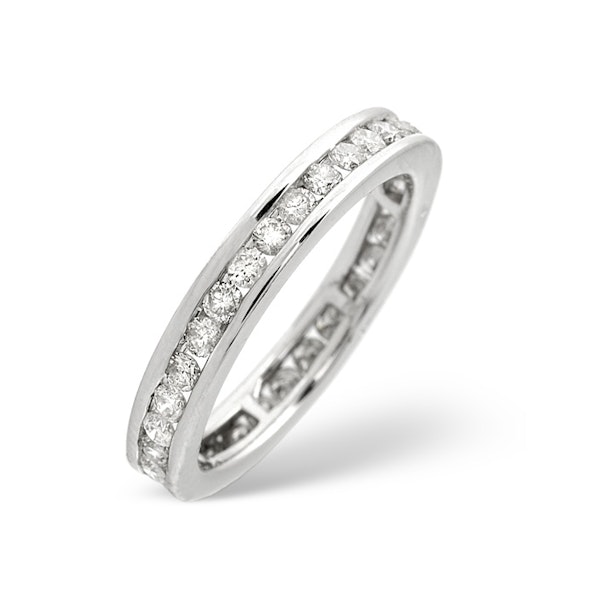 9K White Gold Diamond Eternity Ring 0.91CT SIZES AVAILABLE M Q Q.5 - Image 1