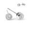Stud Earrings 0.10CT Diamond 9K White Gold - image 1