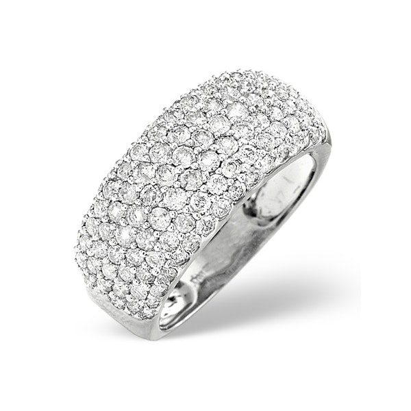 18K White Gold Diamond Ring 1.35ct - Image 1