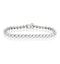 Diamond Tennis Bracelet Rubover Style 4.00ct 9K White Gold - image 1