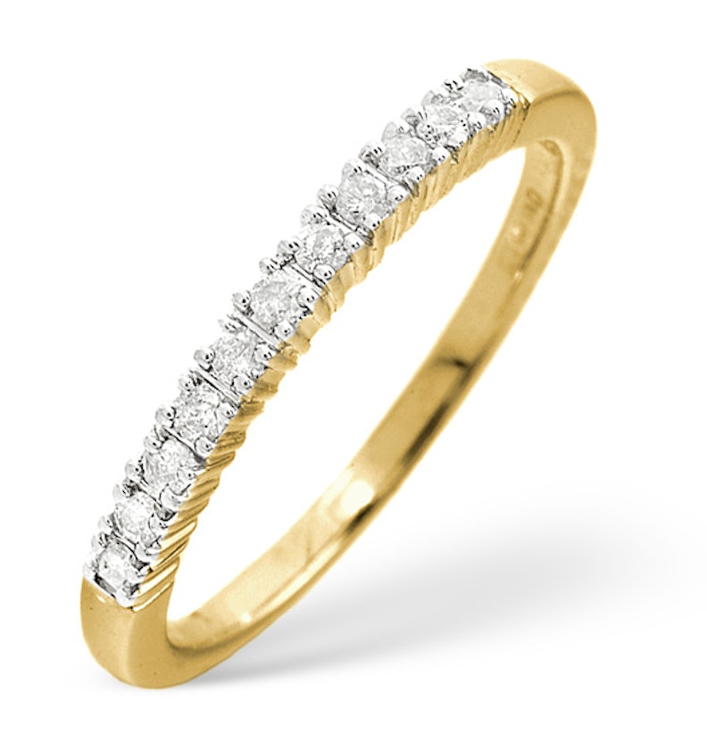 Half Eternity Ring 0.30CT Lab Diamond 9K Yellow Gold