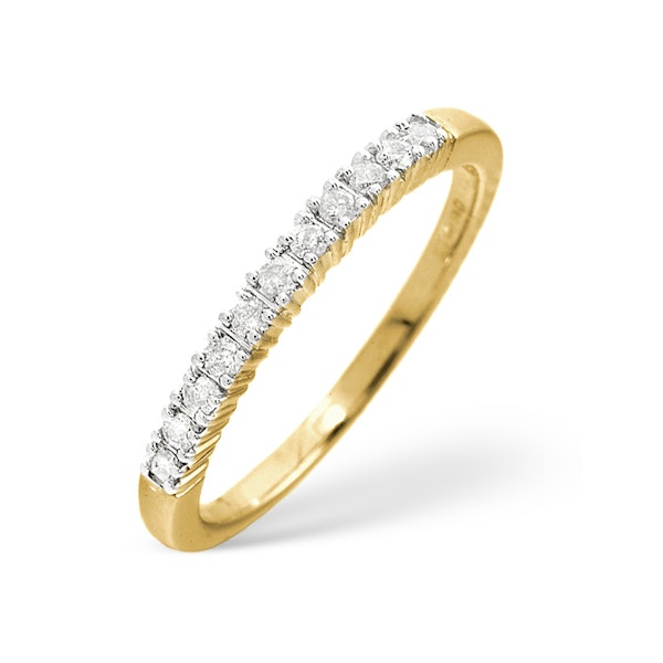 Half Eternity Ring 0.30CT Lab Diamond 9K Yellow Gold - Image 1