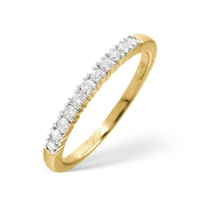 Half Eternity Ring 0.30CT Lab Diamond 9K Yellow Gold