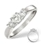 Ariella 18K White Gold 3 Stone Diamond Ring 0.50CT G/VS - image 1