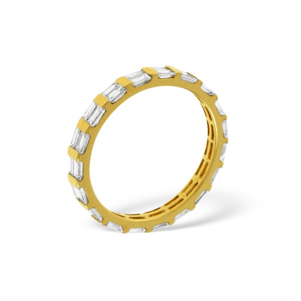 Mens 2ct H/Si Diamond 18K Gold Full Band Ring - Image 3