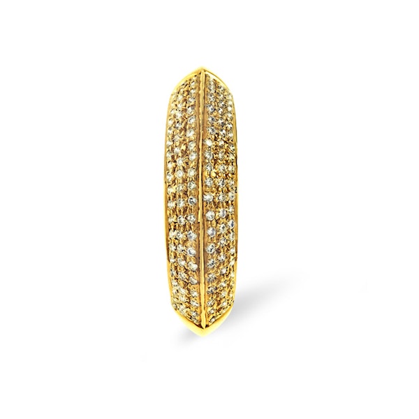 18K Gold Diamond Pave Ring 0.32ct H/si - Image 3