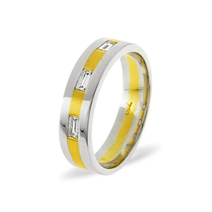 Mens 0.14ct H/Si Diamond 18K Gold Dress Ring
