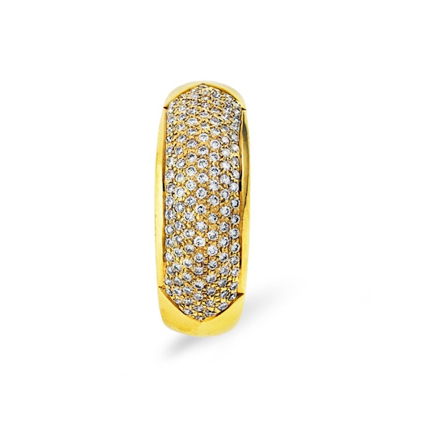 18K Gold Diamond Pave Ring 0.35ct H/si - Image 2
