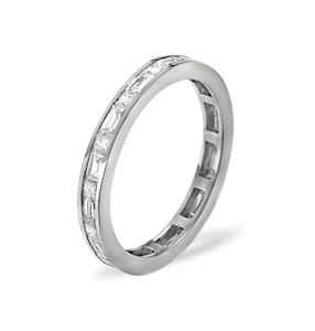 Eternity Ring Abigail Platinum Diamond 2.00ct H/Si - Size K.5