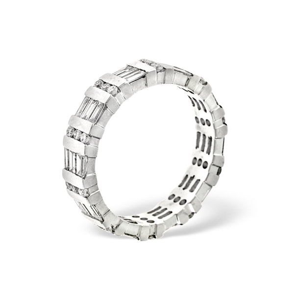 Eternity Ring Mia Platinum Diamond 1.50ct H/Si - Image 3