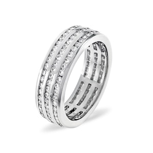 Eternity Ring Amy Platinum Diamond 1.50ct H/Si