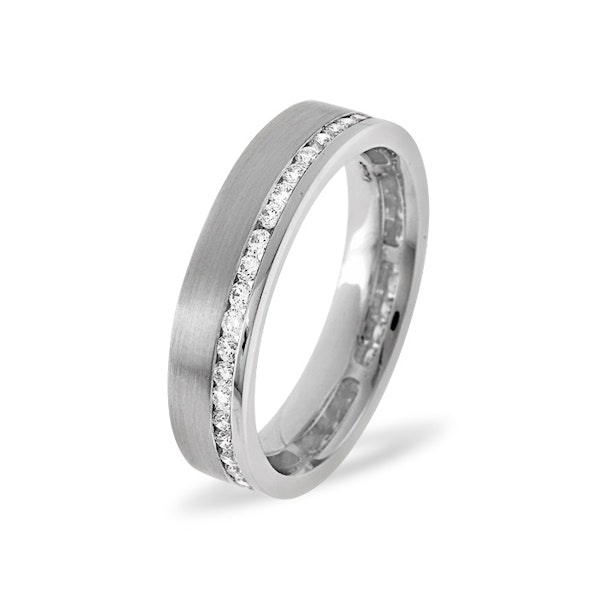 Mens 0.54ct G/Vs Diamond 18K White Gold Dress Ring - Image 1